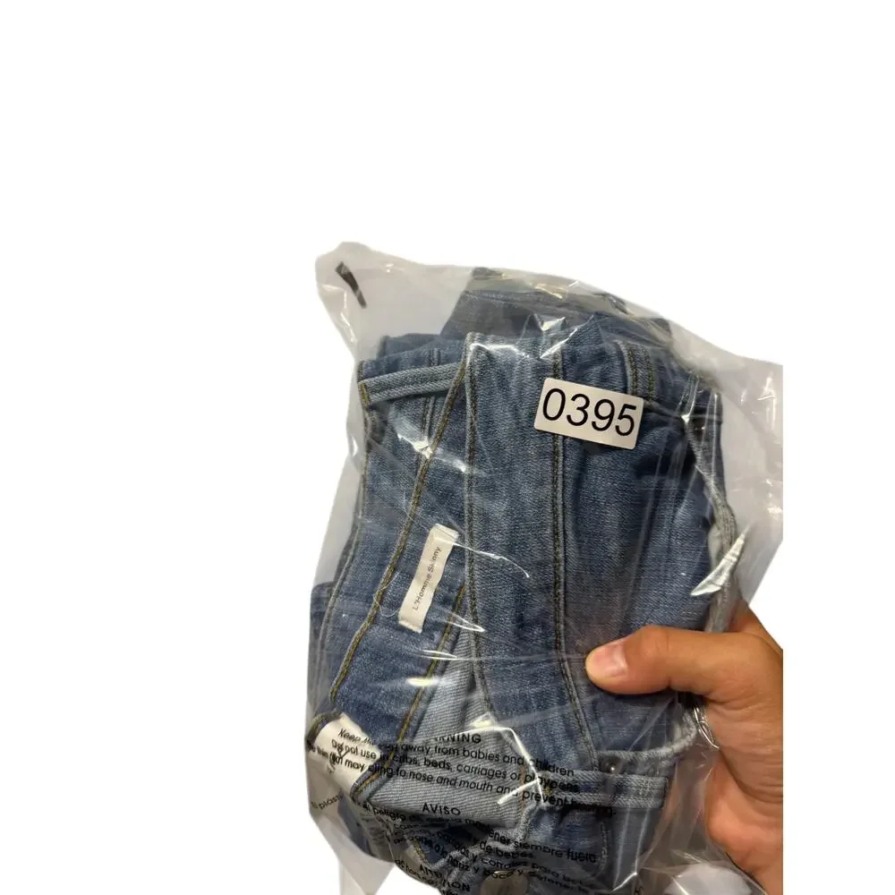 Frame L'Homme Skinny Jeans Womens 34 Blue Vintage Wash Light Denim Stretch